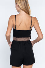 Load image into Gallery viewer, ACTIVE BASIC Sweetheart Neck Belted Romper