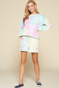 ODDI Tie-dye Printed Jersey Shorts