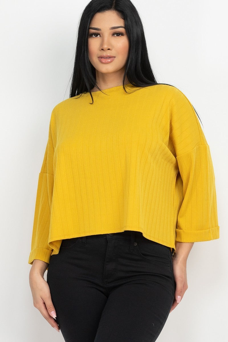 CAPELLA APPAREL Drop Shoulder Top