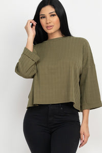 CAPELLA APPAREL Drop Shoulder Top