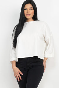 CAPELLA APPAREL Drop Shoulder Top