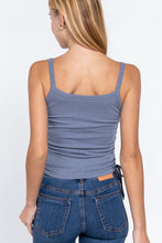 Load image into Gallery viewer, ACTIVE BASIC Side Ruched Cami Knit Top