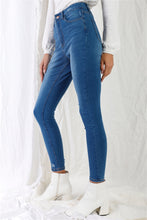 Load image into Gallery viewer, TASHA APPAREL Mid Blue High-waisted With Rips Skinny Denim Jeans