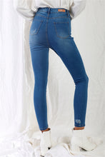 Load image into Gallery viewer, TASHA APPAREL Mid Blue High-waisted With Rips Skinny Denim Jeans