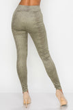 IRIS DESIGN Embossed Snake Print Top And Leggings Set