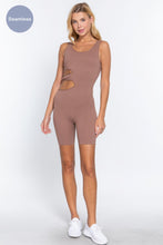 Load image into Gallery viewer, ACTIVE BASIC Suave Cut-out Seamless Romper