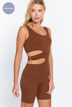 Load image into Gallery viewer, ACTIVE BASIC Suave Cut-out Seamless Romper