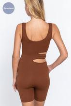 Load image into Gallery viewer, ACTIVE BASIC Suave Cut-out Seamless Romper