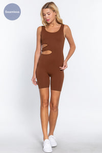 ACTIVE BASIC Suave Cut-out Seamless Romper