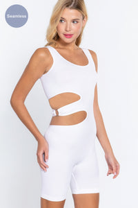 ACTIVE BASIC Suave Cut-out Seamless Romper