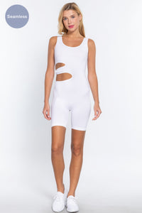 ACTIVE BASIC Suave Cut-out Seamless Romper