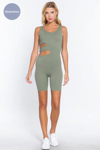 ACTIVE BASIC Suave Cut-out Seamless Romper