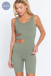 ACTIVE BASIC Suave Cut-out Seamless Romper