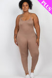 CAPELLA APPAREL Plus Size Solid Bodycon Cami Jumpsuit