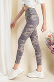 EASEL Camouflage Printed Rayon Spandex Leggings