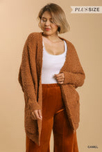 Load image into Gallery viewer, UMGEE Open Front Oversized Cardigan Sweater With Pockets