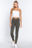 ACTIVE BASIC Mid-rise Ponte Pants