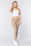 ACTIVE BASIC Mid-rise Ponte Pants