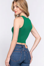 Load image into Gallery viewer, ACTIVE BASIC Halter Neck Crop Top