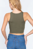 ACTIVE BASIC Halter Neck Crop Top