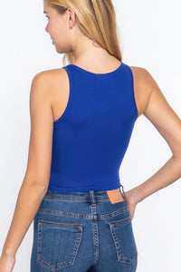 ACTIVE BASIC Halter Neck Crop Top