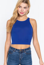 Load image into Gallery viewer, ACTIVE BASIC Halter Neck Crop Top