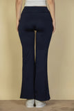 CAPELLA APPAREL High Waisted Front Pocket Flare Pants