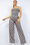 HER BOTTARI Bustier Top & Wide Pants Set