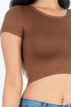 Load image into Gallery viewer, CAPELLA APPAREL Short Sleeve Roundneck Crop Top