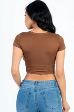 Load image into Gallery viewer, CAPELLA APPAREL Short Sleeve Roundneck Crop Top