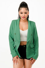 Load image into Gallery viewer, GLANCE APPAREL Double Breasted Blazer Jacket