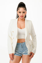 Load image into Gallery viewer, GLANCE APPAREL Double Breasted Blazer Jacket