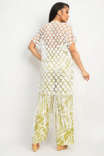 Load image into Gallery viewer, IRIS DESIGN Crocheted Open-front Fringe Kimono