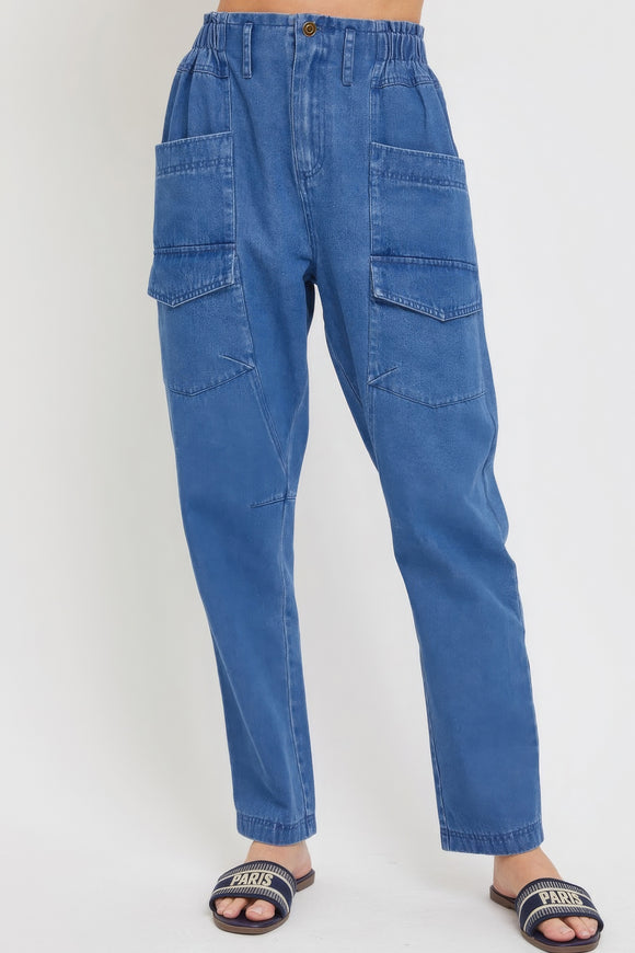 SWEET LOVELY Denim Jogger Pants