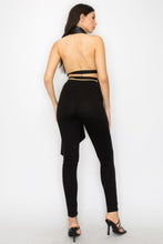 Load image into Gallery viewer, CODIGO Faux Leather Top Pants Set