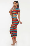 CAPSULLE Color Me Mine Beach Sarong Skirt Set