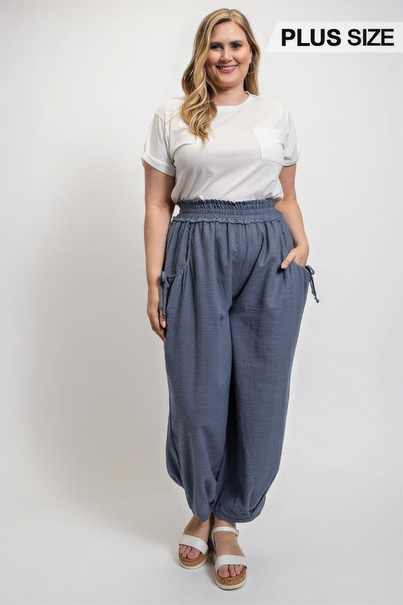 GIGIO Voluminous Relaxed Fit Pant With Side Pocket