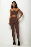 CAPELLA APPAREL Ribbed Tube Top & Leggings Set