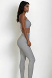 CAPELLA APPAREL Ribbed Tube Top & Leggings Set