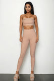 CAPELLA APPAREL Ribbed Tube Top & Leggings Set