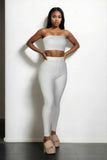 CAPELLA APPAREL Ribbed Tube Top & Leggings Set