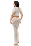 LOVE SENSE Sheer Skirt Set