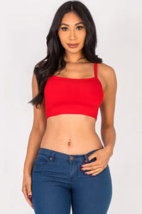 CAPELLA APPAREL Ribbed Knit Cami Crop Top