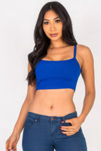 Load image into Gallery viewer, CAPELLA APPAREL Ribbed Knit Cami Crop Top