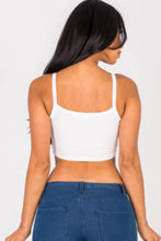 Load image into Gallery viewer, CAPELLA APPAREL Ribbed Knit Cami Crop Top