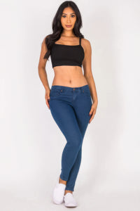 CAPELLA APPAREL Ribbed Knit Cami Crop Top