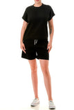 COLOR5 Air Cotton Monochrome Tee And Shorts Set