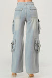 ITSSY Belted Denim Cargo Jean