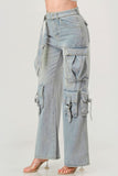 ITSSY Belted Denim Cargo Jean