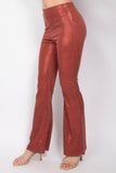 IRIS DESIGN Sequined Fit & Flare Midrise Pants